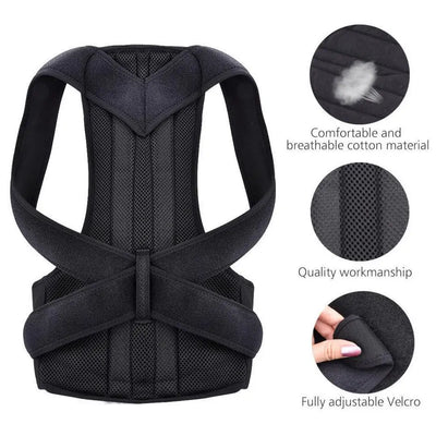 Nik & Nakks Adjustable Back Brace Posture Corrector Adjustable Back Brace Posture Corrector