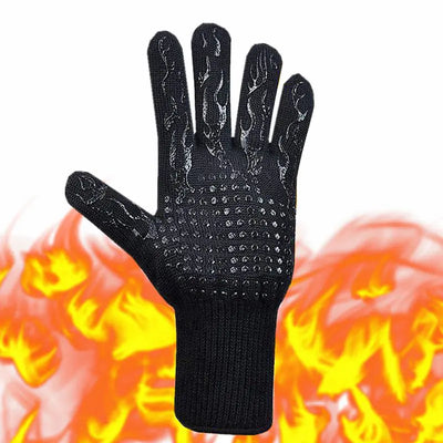 Nik & Nakks Black Flame 1 Pieces High-Temperature Resistance BBQ Gloves High-Temperature Resistance BBQ Gloves