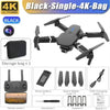 Nik & Nakks Black / Single-4K Foldable RC Helicopter With 1080P Wide Angle Dual HD Camera