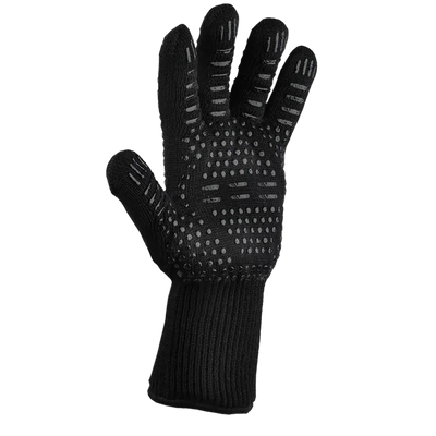 Nik & Nakks Black Symbol 1 Pieces High-Temperature Resistance BBQ Gloves High-Temperature Resistance BBQ Gloves