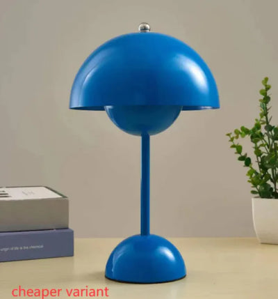 Nik & Nakks Blue / Small charging/Trichromatic light Touch Bud Multi-color Mushroom Lamp Touch Bud Multi-color Mushroom Lamp