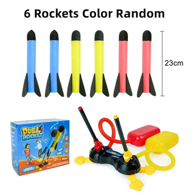 Nik & Nakks C Double toy set Children Outdoor Air Rocket Foot Launcher Children Outdoor Air Rocket Foot Launcher