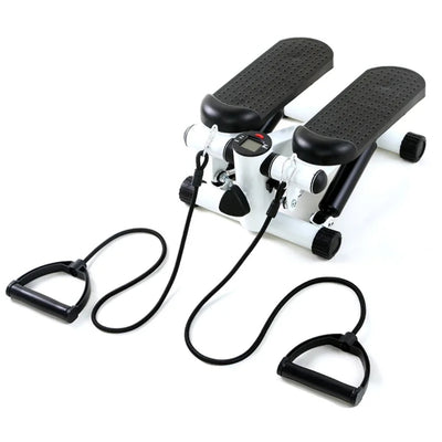 Nik & Nakks Compact Indoor Stepper with Resistance Ropes Home Exercise Stepper with Resistance Ropes