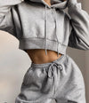 Nik & Nakks Gray / L Hirigin Women's Winter Casual Sports Tracksuit: Hoodie & Sweatpants Set Hirigin Women's Winter Casual Sports Tracksuit: Hoodie & Sweatpants Set