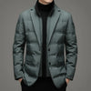 Nik & Nakks Green / Large Men's Winter Fake Two Piece Warm Blazer Men's Winter Fake Two Piece Warm Blazer