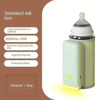 Nik & Nakks Green / USB Rechargeable Baby Bottle Warmer