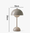 Nik & Nakks Grey / Small charging/Trichromatic light Touch Bud Multi-color Mushroom Lamp Touch Bud Multi-color Mushroom Lamp