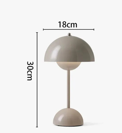 Nik & Nakks Grey / Small charging/Trichromatic light Touch Bud Multi-color Mushroom Lamp Touch Bud Multi-color Mushroom Lamp