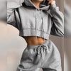 Nik & Nakks Hirigin Women's Winter Casual Sports Tracksuit: Hoodie & Sweatpants Set Hirigin Women's Winter Casual Sports Tracksuit: Hoodie & Sweatpants Set