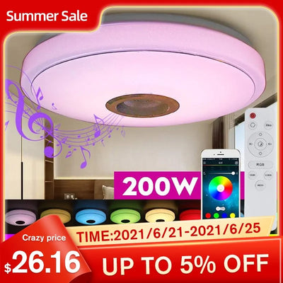 Smart LED Ceiling Light with Remote Control