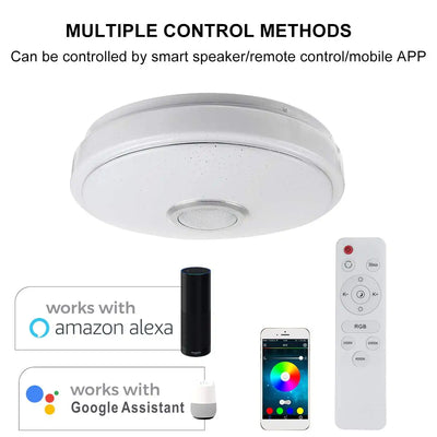 Smart LED Ceiling Light with Remote Control