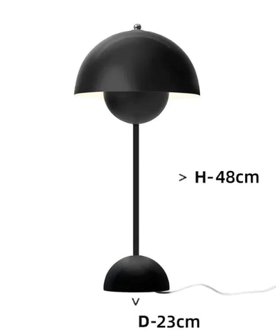 Nik & Nakks Matte black / Large plugin/Trichromatic light Touch Bud Multi-color Mushroom Lamp Touch Bud Multi-color Mushroom Lamp