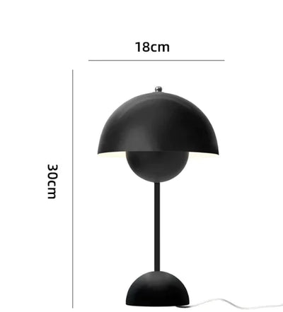 Nik & Nakks Matte black / Small charging/Trichromatic light Touch Bud Multi-color Mushroom Lamp Touch Bud Multi-color Mushroom Lamp