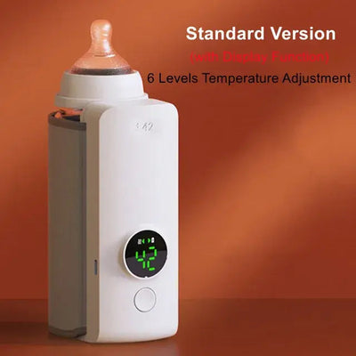 Nik & Nakks Model A-White / USB Rechargeable Baby Bottle Warmer