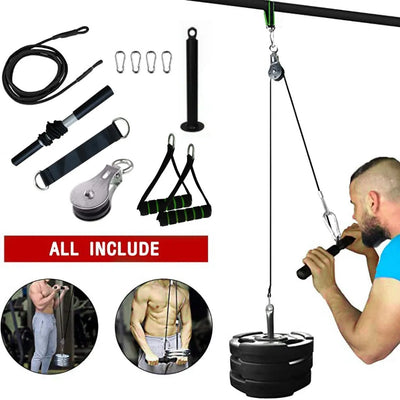 Nik & Nakks Multi Fitness Diy Pulley Cable Gym Workout Equipment