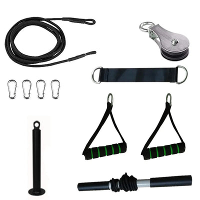 Nik & Nakks Multi Fitness Diy Pulley Cable Gym Workout Equipment