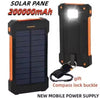 Nik & Nakks Orange & Black / 8000mAh Solar Charger Power Bank Solar Charger Power Bank