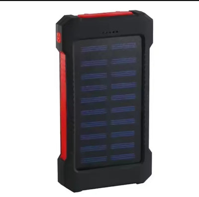 Nik & Nakks Orange & Black / 8000mAh Solar Charger Power Bank Solar Charger Power Bank