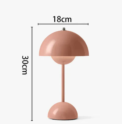 Nik & Nakks Pink / Small charging/Trichromatic light Touch Bud Multi-color Mushroom Lamp Touch Bud Multi-color Mushroom Lamp