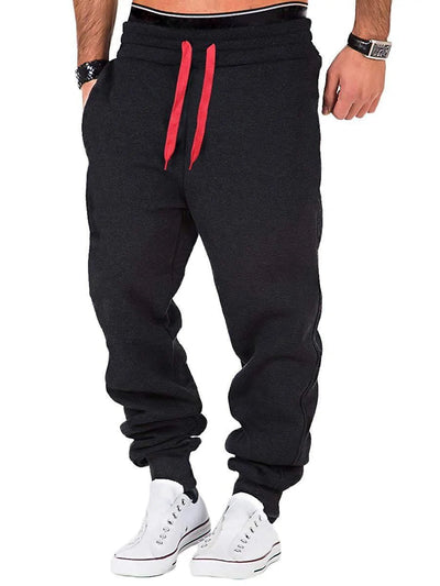Red / 2 Extra Large Men's Loose Sport Gym Joggers: Loose Fit Sweatpants