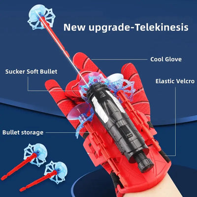 Nik & Nakks Red / 7.5 x 15 x 4.5 Centimeter/ 23.5 x 10 Centimeter Spiderman Glove Web Shooter Spiderman Glove Web Shooter