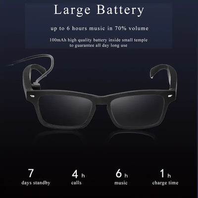 Nik & Nakks Smart Glasses Wireless Bluetooth 5.0 Sunglasses