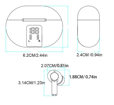 Nik & Nakks TWS Wireless Bluetooth New M10 Translation Headphones TWS Wireless Bluetooth New M10 Translation Headphones