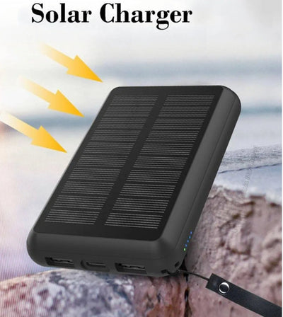 Nik & Nakks White / 5000 mAh Portable Fast Charging Magnetic Solar Power Bank for Smartphones Portable Fast Charging Magnetic Solar Power Bank for Smartphones