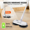 Cordless Electric Mop Cleaner with Vacuum Function