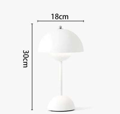 Nik & Nakks White / Small charging/Trichromatic light Touch Bud Multi-color Mushroom Lamp Touch Bud Multi-color Mushroom Lamp