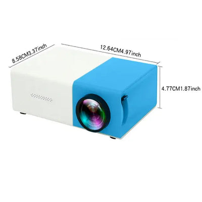 YG300  Blue / EU Plug Audio Home Multimedia Player Smart projector